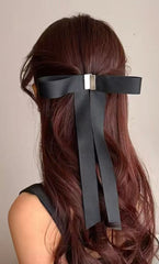 Multi Color Magnetic Bow Gold Plated Plain Hair Accessories For Women