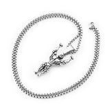 Gym Fitness Body Builder Wrestler Silver Stainless Steel Pendant Chain For Men