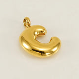 Bold Initial Letter A 18K Gold Stainless Steel Pendant For Women