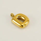 Bold Initial Letter A 18K Gold Stainless Steel Pendant For Women