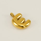 Bold Initial Letter A 18K Gold Stainless Steel Pendant For Women