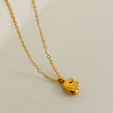 Customized Personalized Bold Initial Letter A 18K Gold Stainless Steel Penda80nt Chain For Women