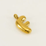 Bold Initial Letter A 18K Gold Stainless Steel Pendant For Women