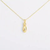 Customized Personalized Bold Initial Letter A 18K Gold Stainless Steel Penda80nt Chain For Women