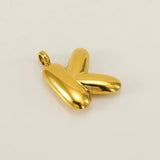 Bold Initial Letter A 18K Gold Stainless Steel Pendant For Women