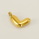 Bold Initial Letter A 18K Gold Stainless Steel Pendant For Women