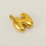 Bold Initial Letter A 18K Gold Stainless Steel Pendant For Women