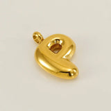 Bold Initial Letter A 18K Gold Stainless Steel Pendant For Women