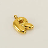 Bold Initial Letter A 18K Gold Stainless Steel Pendant For Women