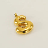 Bold Initial Letter A 18K Gold Stainless Steel Pendant For Women