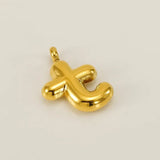 Bold Initial Letter A 18K Gold Stainless Steel Pendant For Women