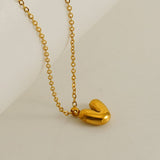 Customized Personalized Bold Initial Letter A 18K Gold Stainless Steel Penda80nt Chain For Women