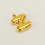 Bold Initial Letter A 18K Gold Stainless Steel Pendant For Women