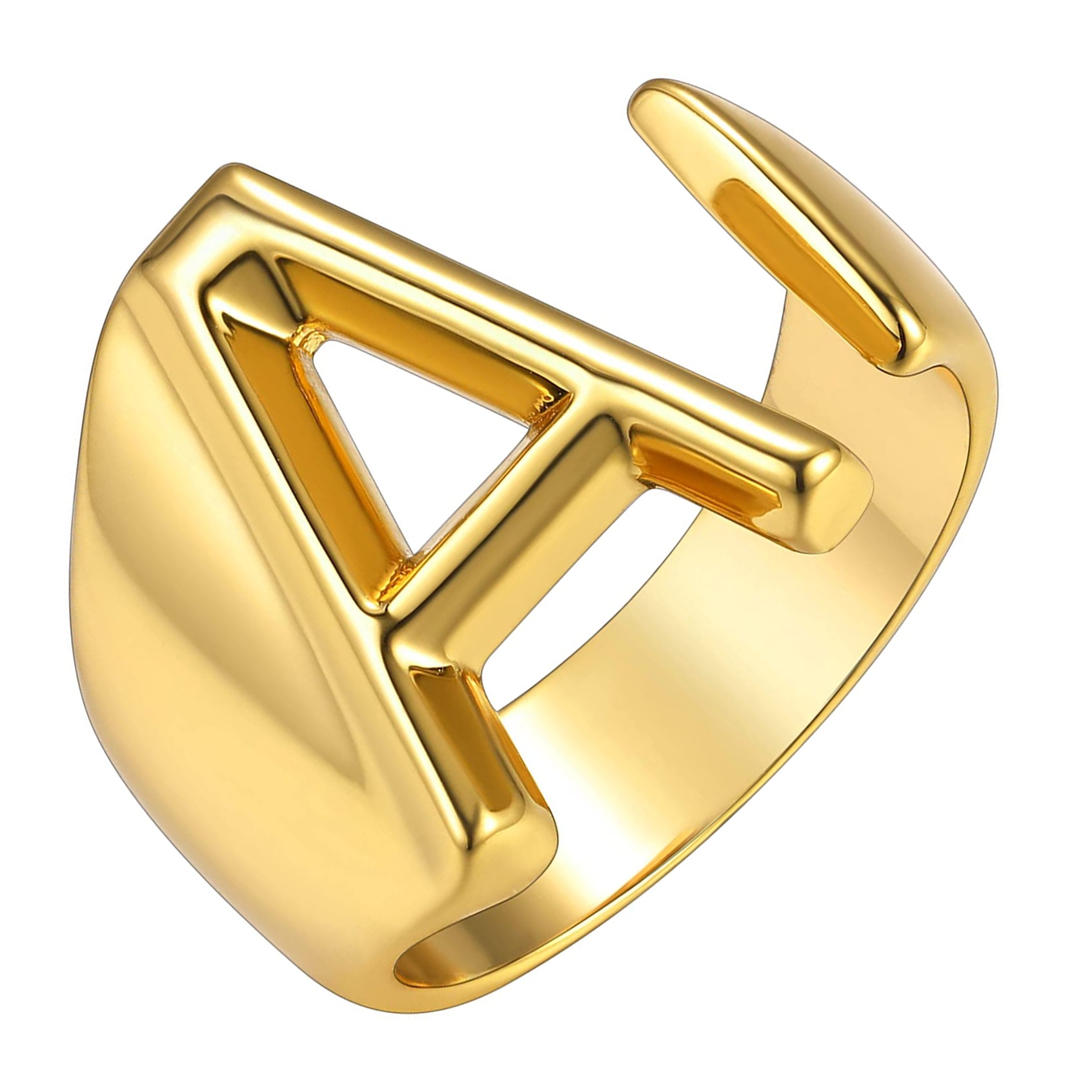 Custom 14 Karat Gold Band Name Ring | Nelle & Lizzy