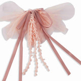 Fancy Flower Juliet Pink Fabric Hair Clip Accessories For Girl Women