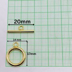 Gold Toggle Hook