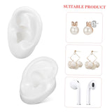 Ear Model White Silicon Photography Shoot Combo Pack Of 2