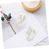 Ear Model White Silicon Photography Shoot Combo Pack Of 2