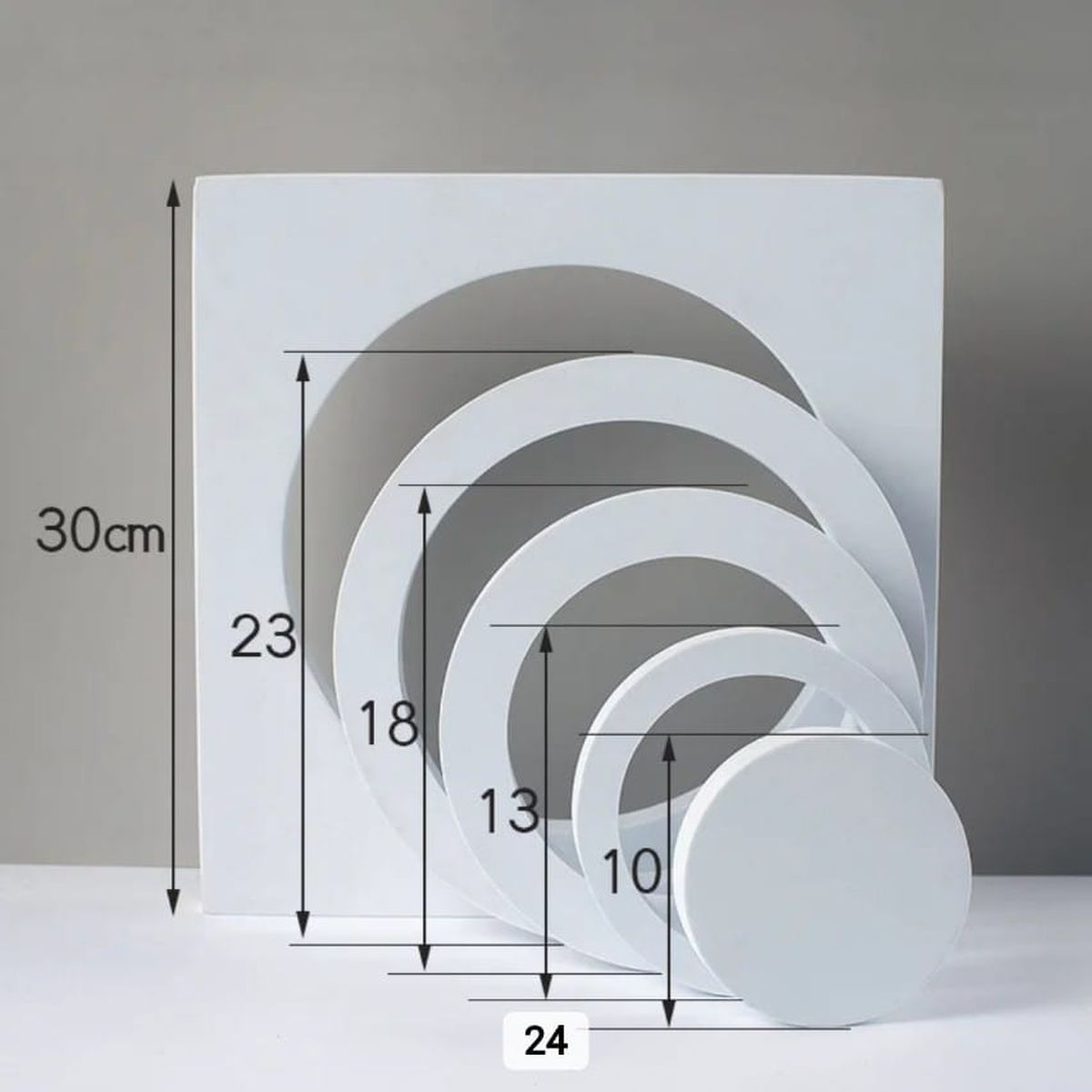 Round White Foam Photography Background Props Pack Of 5 – ZIVOM