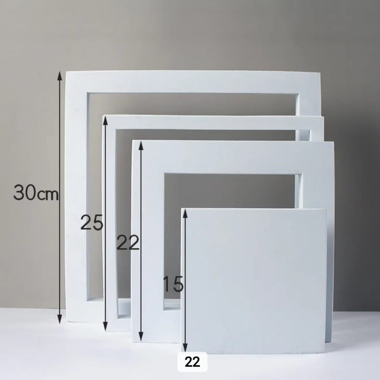 Square White Foam Photography Background Props Pack Of 4