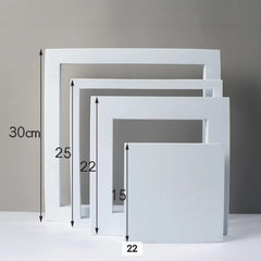 Square White Foam Photography Background Props Pack Of 4