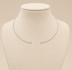 Silver Stainless Steel Box Chain Necklace For Men 18" Inch