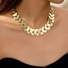 Links Gold Plated Plain Alloy Necklace For Women