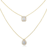 Solitaire Layered Necklace