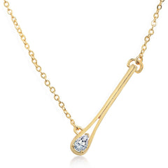 Tilting Drop Crystal Pendant