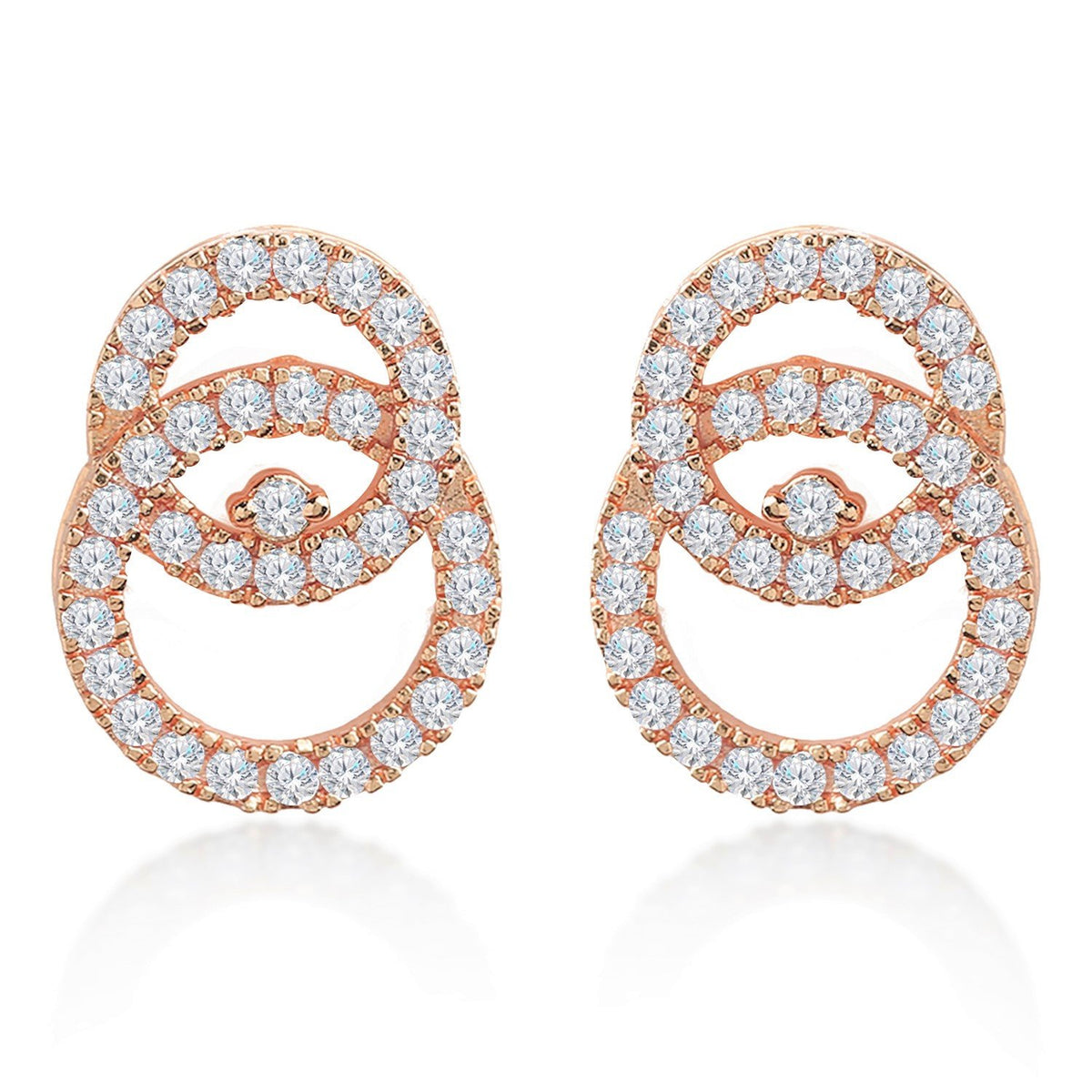 Inter Linking Crystal Studs