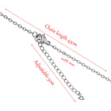 Slim Link Chain Silver 316L Surgical Stainless Steel Necklace Chain For Men Boys