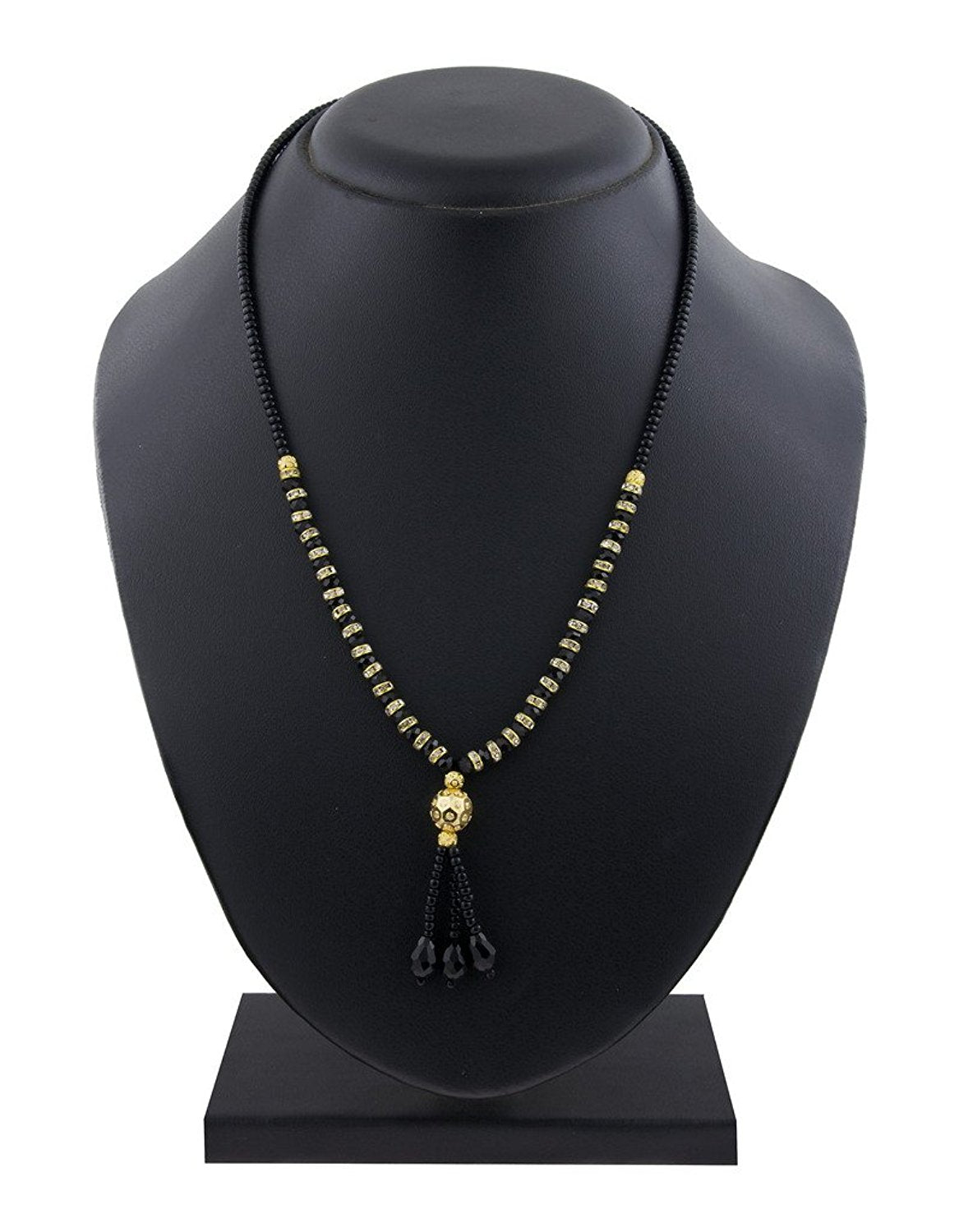 Traditional Indian Mangalsutra black beads necklace gift for wife – Karizma  Jewels