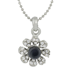 Rainbow 18K Gold Plated Cz Necklace Pendant Chain Set Girls