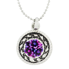 Heart Love 18K Gold Cz Pearl Necklace Pendant Chain