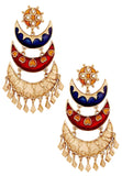 Designer Gold Plated Large Chandelier Earring For Women