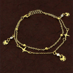 Butterfly Stylish Indo Western Dainty Delicate Charms Single Leg Payal