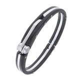 316L Stainless Steel Black Plated Openable Kada For Men