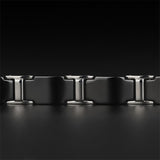 Tungsten Carbide Ceramic Black Bio Magnetic Bracelet For Men