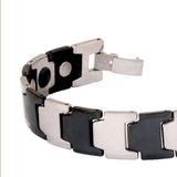 Tungsten Carbide Black Grey Bio Magnetic Men Bracelet For Men
