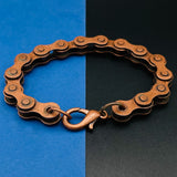 Punk Vintage Motorcycle Cycle Biker Bronze Chain Bracelet Men