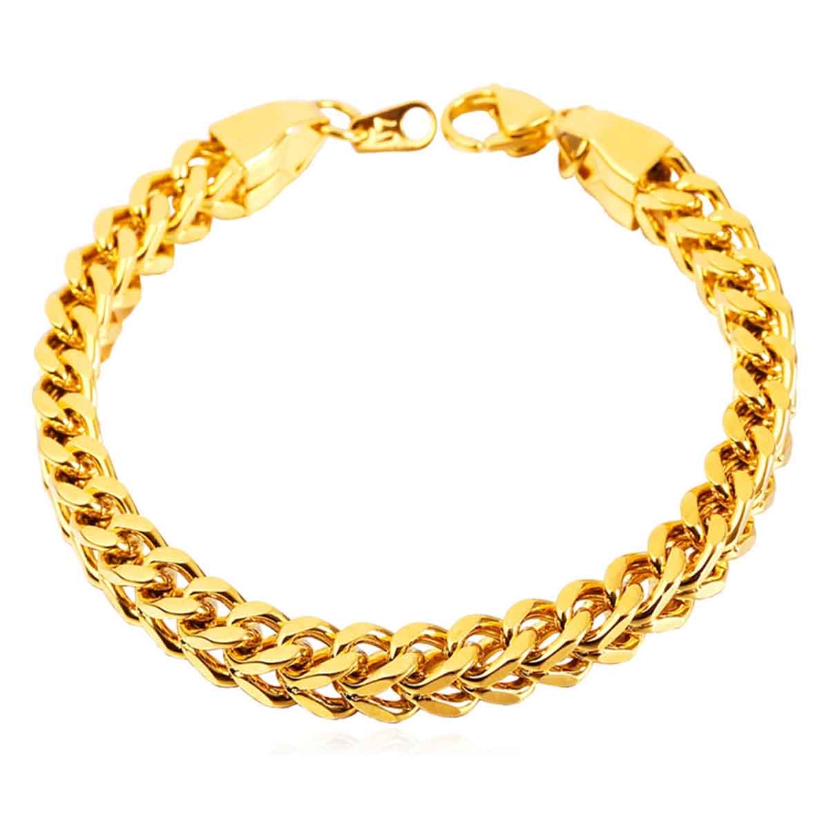 Buy Black  Gold Stainless Steel Macho Link Bracelet  Inox Jewelry  Inox  Jewelry India