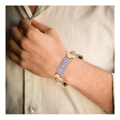 Watch Strap Style Silver Gold Magnetic Tungsten Ceramic Bracelet Men