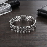 316L Stainless Steel Watch Belt Style Stylish Bracelet For Men