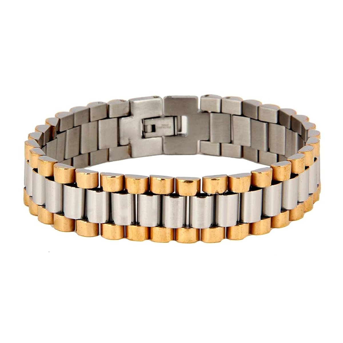 316L Stainless Steel 22K Gold Stylish Bracelet For Men
