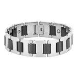Tungsten Carbide Ceramic Magnetic Therapy Health Energy Bracelet