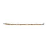 18K Gold Stainless Steel 3 Dimensional Sleek Byzantine Bracelet For Men
