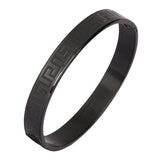 Stainless Steel Black Oval Macho Kada Stylish Bracelet For Men