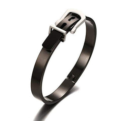 Watch Buckle Style Free Size Stainless Steel Kada Bracelet For Men