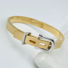 Watch Buckle Style Free Size Stainless Steel Kada Bracelet For Men