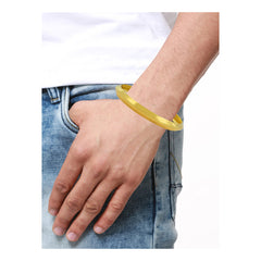 Punjabi Sikh Sardarji 22K Gold Plated Brass Kada Bangle For Men